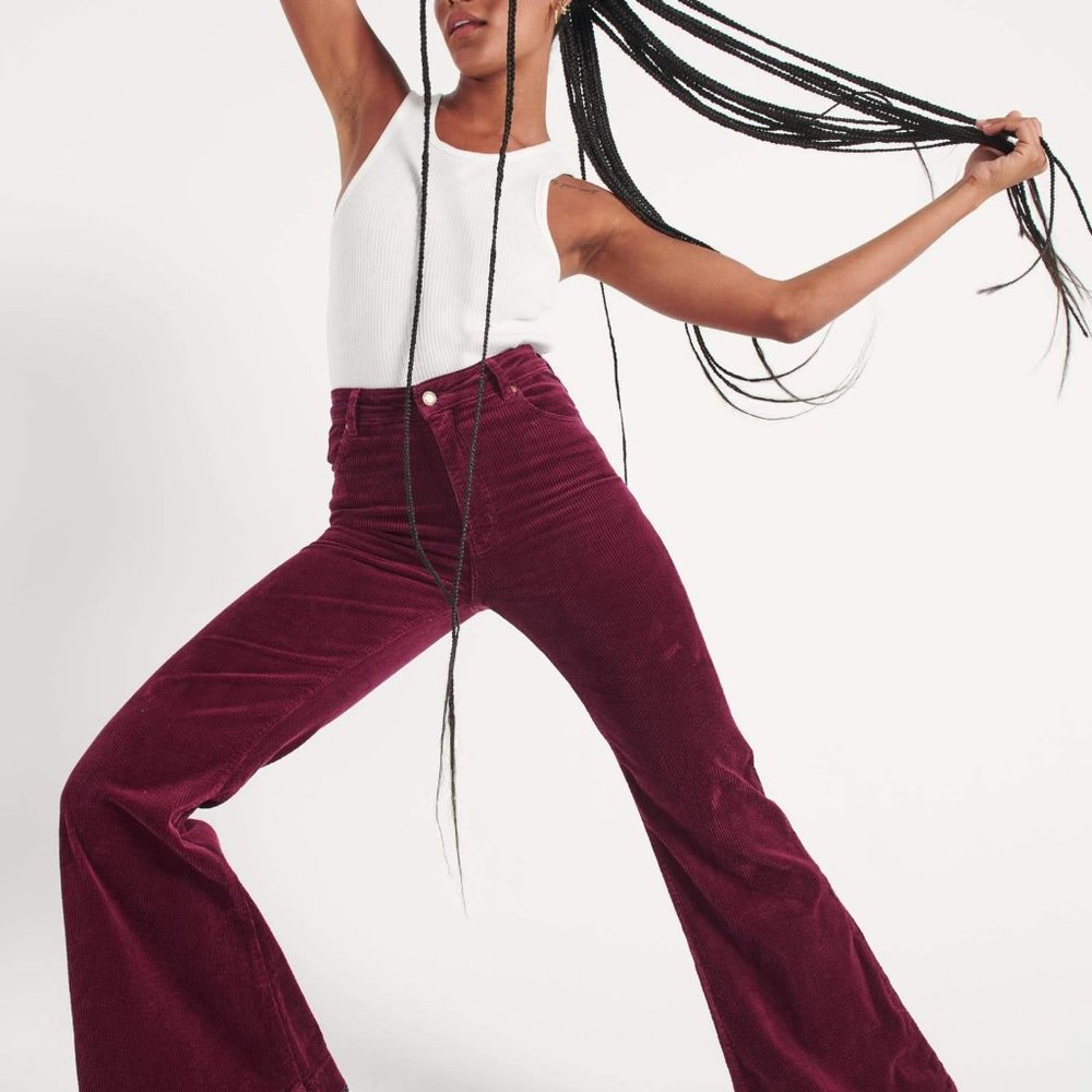 Eastcoast Flare Bordeaux Cord